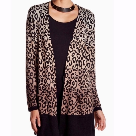 Joseph A Animal Print Woman’s Open Front Cardigan Size MP NWT - Picture 12 of 12